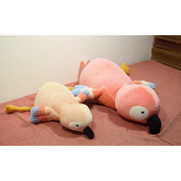 Pillowfort Parrot and Baby Weighted Plush Kids' Throw Pillow Pink (Marks) - Picture 1 of 8